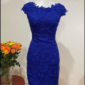 Beautiful Royal blue lace dress.